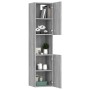 Armario de baño madera contrachapada gris Sonoma 30x30x130 cm de vidaXL, Muebles de baño - Ref: Foro24-815640, Precio: 71,74 ...