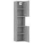 Armario de baño madera contrachapada gris Sonoma 30x30x130 cm de vidaXL, Muebles de baño - Ref: Foro24-815640, Precio: 71,74 ...