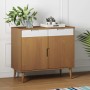 MOLD Sideboard aus massivem braunem Kiefernholz 90x40x80 cm von vidaXL, Sideboards - Ref: Foro24-350546, Preis: 102,23 €, Rab...