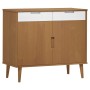 MOLD Sideboard aus massivem braunem Kiefernholz 90x40x80 cm von vidaXL, Sideboards - Ref: Foro24-350546, Preis: 102,23 €, Rab...