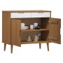 MOLD Sideboard aus massivem braunem Kiefernholz 90x40x80 cm von vidaXL, Sideboards - Ref: Foro24-350546, Preis: 102,23 €, Rab...