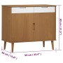 MOLD Sideboard aus massivem braunem Kiefernholz 90x40x80 cm von vidaXL, Sideboards - Ref: Foro24-350546, Preis: 102,23 €, Rab...