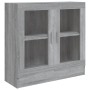 Vitrina de madera contrachapada gris sonoma 82,5x30,5x80 cm de vidaXL, Librerías y estanterías - Ref: Foro24-815616, Precio: ...