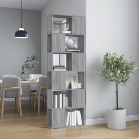 Sonoma graues Regal/Raumteiler 60x24x186 cm von vidaXL, Bücherregale und Regale - Ref: Foro24-816033, Preis: 81,99 €, Rabatt: %