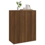 Aparador de madera contrachapada marrón roble 60x30x75 cm de vidaXL, Aparadores - Ref: Foro24-815380, Precio: 59,99 €, Descue...