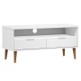 TV cabinet MOLDE solid white pine wood 106x40x49 cm by vidaXL, TV Furniture - Ref: Foro24-350532, Price: 70,48 €, Discount: %