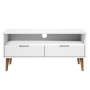 TV cabinet MOLDE solid white pine wood 106x40x49 cm by vidaXL, TV Furniture - Ref: Foro24-350532, Price: 70,48 €, Discount: %