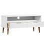 TV cabinet MOLDE solid white pine wood 106x40x49 cm by vidaXL, TV Furniture - Ref: Foro24-350532, Price: 70,48 €, Discount: %