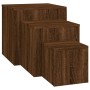 Side tables 3 pieces oak brown plywood by vidaXL, Side tables - Ref: Foro24-815989, Price: 83,10 €, Discount: %