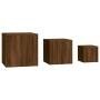 Side tables 3 pieces oak brown plywood by vidaXL, Side tables - Ref: Foro24-815989, Price: 83,10 €, Discount: %