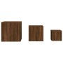 Side tables 3 pieces oak brown plywood by vidaXL, Side tables - Ref: Foro24-815989, Price: 83,10 €, Discount: %