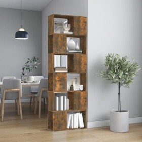 Smoked oak color shelf/space divider 60x24x186 cm by vidaXL, Bookcases and shelves - Ref: Foro24-816032, Price: 78,64 €, Disc...