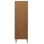 Armario MOLDE madera maciza de pino marrón 90x55x175 cm de vidaXL, Armarios roperos - Ref: Foro24-350522, Precio: 327,35 €, D...