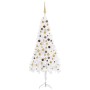 LED-Eck-Weihnachtsbaum und weiße PVC-Kugeln 180 cm von vidaXL, Weihnachtsbäume - Ref: Foro24-3077949, Preis: 53,08 €, Rabatt: %