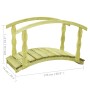 B-Stock Gartenbrücke imprägniertes Kiefernholz 170x74x105cm von vidaXL, Gartenbrücken - Ref: Foro24-180175, Preis: 114,85 €, ...