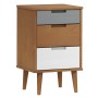 MOLDE bedside table solid brown pine wood 40x35x65 cm by vidaXL, Nightstands - Ref: Foro24-350498, Price: 83,43 €, Discount: %