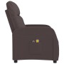 Silla de masaje elevable de tela marrón oscuro de vidaXL, Sillones de masaje eléctricos - Ref: Foro24-3124798, Precio: 378,99...