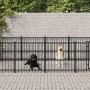 Outdoor steel kennel 16.89 m² by vidaXL, Dog kennels and fences - Ref: Foro24-3124605, Price: 761,99 €, Discount: %