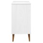 Mesita de noche MOLDE madera maciza pino blanca 76,5x40x80 cm de vidaXL, Aparadores - Ref: Foro24-350511, Precio: 91,57 €, De...