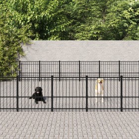 Steel outdoor kennel 65.86 m² by vidaXL, Dog kennels and fences - Ref: Foro24-3124653, Price: 1,00 €, Discount: %