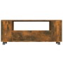 Smoked oak plywood TV cabinet 120x35x48 cm by vidaXL, TV Furniture - Ref: Foro24-815471, Price: 108,57 €, Discount: %