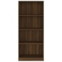 4-tier oak brown wood shelf 60x24x142 cm by vidaXL, Bookcases and shelves - Ref: Foro24-815431, Price: 71,20 €, Discount: %