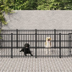 Steel outdoor kennel 7.51 m² by vidaXL, Dog kennels and fences - Ref: Foro24-3124600, Price: 387,94 €, Discount: %