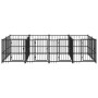 Steel outdoor kennel 7.51 m² by vidaXL, Dog kennels and fences - Ref: Foro24-3124581, Price: 717,61 €, Discount: %