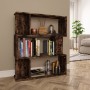 Shelving/Room divider made of smoked oak veneer particleboard, 80x24x96 cm. by vidaXL, Bookcases and shelves - Ref: Foro24-81...