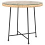 Tempered glass and steel dining table Ø80 cm by vidaXL, Garden tables - Ref: Foro24-319436, Price: 86,13 €, Discount: %