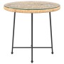 Tempered glass and steel dining table Ø80 cm by vidaXL, Garden tables - Ref: Foro24-319436, Price: 86,13 €, Discount: %