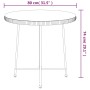 Mesa de comedor de vidrio templado y acero Ø80 cm de vidaXL, Mesas de jardín - Ref: Foro24-319436, Precio: 75,71 €, Descuento: %