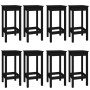 9-piece bar set solid black pine wood by vidaXL, Furniture sets for kitchens and dining rooms - Ref: Foro24-3124721, Price: 5...