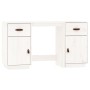 Desk and cabinets solid white pine wood 135x50x75 cm by vidaXL, Desks - Ref: Foro24-3107845, Price: 211,76 €, Discount: %