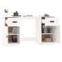 Desk and cabinets solid white pine wood 135x50x75 cm by vidaXL, Desks - Ref: Foro24-3107845, Price: 211,76 €, Discount: %