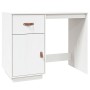 Desk and cabinets solid white pine wood 135x50x75 cm by vidaXL, Desks - Ref: Foro24-3107845, Price: 211,76 €, Discount: %