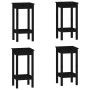 5-piece bar set solid black pine wood by vidaXL, Furniture sets for kitchens and dining rooms - Ref: Foro24-3124741, Price: 3...