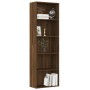 5-tier oak brown plywood shelf 60x30x189 cm by vidaXL, Bookcases and shelves - Ref: Foro24-815401, Price: 119,89 €, Discount: %