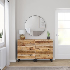 Sideboards 2 Einheiten aus rauem Mangoholz 60x33x75 cm von vidaXL, Sideboards - Ref: Foro24-3143635, Preis: 341,30 €, Rabatt: %