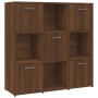 Regal aus braunem Eichensperrholz 90x30x90 cm von vidaXL, Bücherregale und Regale - Ref: Foro24-815551, Preis: 96,99 €, Rabat...