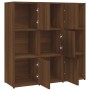 Regal aus braunem Eichensperrholz 90x30x90 cm von vidaXL, Bücherregale und Regale - Ref: Foro24-815551, Preis: 96,99 €, Rabat...