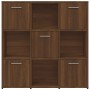 Regal aus braunem Eichensperrholz 90x30x90 cm von vidaXL, Bücherregale und Regale - Ref: Foro24-815551, Preis: 96,99 €, Rabat...