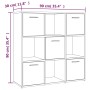 Regal aus braunem Eichensperrholz 90x30x90 cm von vidaXL, Bücherregale und Regale - Ref: Foro24-815551, Preis: 96,99 €, Rabat...