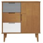 Bedside table MOLDE solid brown pine wood 76.5x40x80 cm by vidaXL, Sideboards - Ref: Foro24-350510, Price: 95,84 €, Discount: %