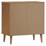 Bedside table MOLDE solid brown pine wood 76.5x40x80 cm by vidaXL, Sideboards - Ref: Foro24-350510, Price: 95,84 €, Discount: %