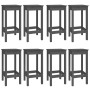 9-piece bar set solid gray pine wood by vidaXL, Furniture sets for kitchens and dining rooms - Ref: Foro24-3124719, Price: 39...