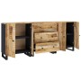 Aparador de 3 piezas de madera de mango rugosa de vidaXL, Aparadores - Ref: Foro24-3143638, Precio: 487,48 €, Descuento: %