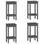 5-piece bar set solid gray pine wood by vidaXL, Furniture sets for kitchens and dining rooms - Ref: Foro24-3124739, Price: 20...