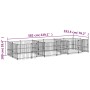 Outdoor steel dog kennel 11.26 m² by vidaXL, Dog kennels and fences - Ref: Foro24-3124665, Price: 742,14 €, Discount: %