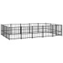 Steel outdoor kennel 14.11 m² by vidaXL, Dog kennels and fences - Ref: Foro24-3124618, Price: 519,99 €, Discount: %